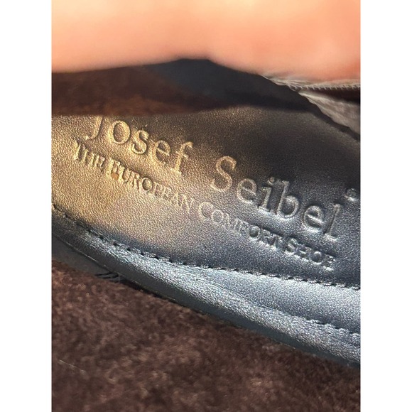 Josef Siebel Women’s Brown Leather Boho Ankle Boots Side Zip EU 40 US 9 - Picture 12 of 14